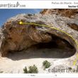 Croquis sector Cueva - Resea del de sector Cueva de la escuela de escalada Peas de Marn.