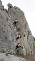 Escalada en B�rnia - rapel 20 m: 