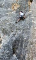 Escalada en Cova de la Petxina - Ignacio total pro: Ignacio dandolo todo, despu�s de toda una ma�ana escalatoria