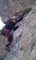 Ultimo largo de la Capricornio: Escalada en Forronías - Ultimo largo de la Capricornio: