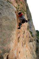 Escalada en Pe�a Rubia - La prisa mata.: Solete, guarda fuerzas para el final, loco !!