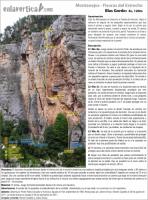 Escalada en Montanejos - Croquis Blas Gordo: Rese�a de la v�a Blas Gordo en Montanejos