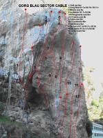 sector cable: Escalada en Gorg Blau - sector cable: