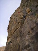 Primer largo: Escalada en Pared Negra - Primer largo: