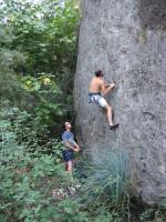 Escalada en Pe�a Mar�a, sector Placas izquierda - Ese Marco: A ver cuando vienes a escalar por Valencia, Marco. Te echamos de menos. Un abrazo.