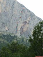 Escalada en Pe��n el Divino - Croquis Espol�n Pertemba: 