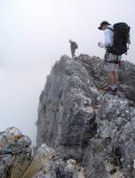 Escalada en B�rnia - Axel en el filo: 