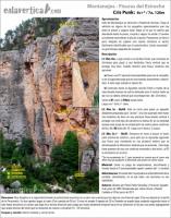 Escalada en Montanejos - Croquis Cris Punk: Croquis y rese�a de la v�a Cris Punk en Montanejos, Restaurada por Jaime Arviza y Ram�n Cadal�s el 4/6/2011.