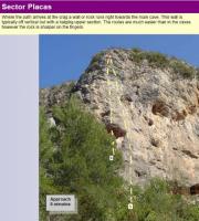 sector plakes: Escalada en Bovedón - sector plakes: