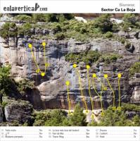 sector Ca La Boja: Escalada en Siurana, sector Ca la Boja - sector Ca La Boja: