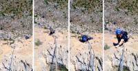 Secuencia: En esta secuencia, Carlos resuleve el tercer largo, estético y disfrutón. Escalada en Puig Campana, sector Central - Secuencia: En esta secuencia, Carlos resuleve el tercer largo, estético y disfrutón.