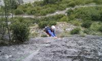 Largo 1 de la Capricornio: Escalada en Forronías - Largo 1 de la Capricornio: