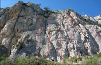 Muro principal (derecha): Escalada en Olta - Muro principal (derecha):