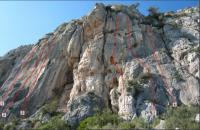 Muro principal (izquierda): Escalada en Olta - Muro principal (izquierda):