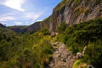 Escalada en Barranco Fondo - Entrada Barranco Fondo: Vista genreral de la escuela desde el sector Escarcha Negra