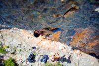 Escalada en Barranco Fondo, sector Balc�n - Visualizando la victoria: 