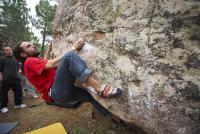 Masía no defrauda: Rafa... dandolo todo en Masía... como buen Jincho!!! Escalada en Albarracín - Masía no defrauda: Rafa... dandolo todo en Masía... como buen Jincho!!!