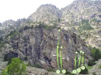 Escalada en Balneario de Panticosa, sector Embotelladora - Sector Embotelladora: 