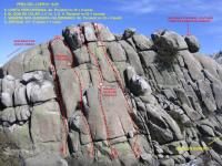 peña del Cuervo sur: Escalada en Valdemanco - peña del Cuervo sur: