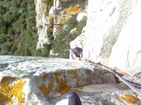 Diedro Naranja.: Escalada en San Bartolo (Placas) - Diedro Naranja.: