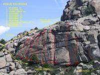 Peña del Tejo inferior general: Escalada en Valdemanco - Peña del Tejo inferior general: