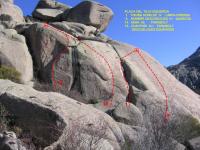 PLACA DEL TEJO IZQUIERDA: Escalada en Valdemanco - PLACA DEL TEJO IZQUIERDA: