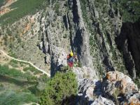 En la arista cimera: Escalada en Contreras - En la arista cimera: