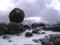 Escalada en Pe�a de la Cruz - la pe�a caballera: y en invierno sorpresas