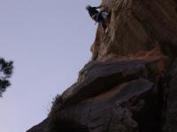 Escalada en B�rnia - deportiva en Bernia: escalada deportiva en Bernia, Brauliet en la v�a Pedazos (6a+)