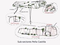 Escalada en Castillo de Bayuelas - Sub- Sectores Pe�a Castilla: 