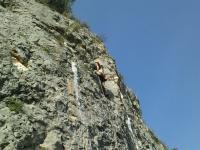 Altet : vía Ninot diabolic de la parte de delante Escalada en El Altet - Altet : vía Ninot diabolic de la parte de delante