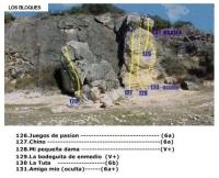 Los Bloques: Escalada en El Vellón, sector Los Bloques - Los Bloques: