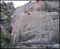 Placa del Tejo (derecha): Escalada en Valdemanco - Placa del Tejo (derecha):