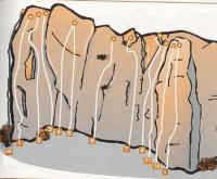 Escalada en Valeria - Hoz del r�o Gritos - Sector Este (izquierda): 