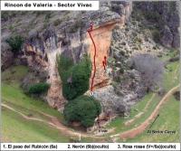 Escalada en Valeria - Hoz del r�o Gritos - Sector Vivac: 