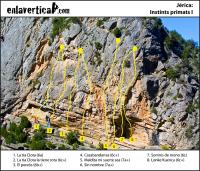 Sector Instints primats I: Escalada en Jérica - Sector Instints primats I: