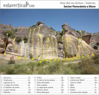 Sector Panorámix o Elero: Escalada en Valeria - Hoz del río Gritos, sector Panorámix o Elero - Sector Panorámix o Elero: