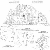 Croquis General: Escalada en Castellet - Croquis General: