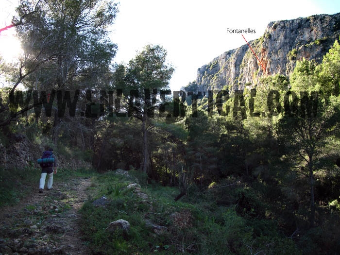 Aproximaci�n a Fontanelles - 