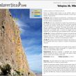 Croquis de la vía Volapios - Reseña sobre fotografía a color con descripción del itinerario de la vía Volapios, en el sector Solana del Mahimón, en la provincia de Almería