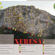 Croquis Penya Negra _ Xeresa - Vista general de la pared
Más info en https://clubalpigandia.com/zonas-de-escalada/xeresa
