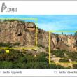 Croquis sectores Cuchillo - Reseña de los sectores de la escuela de escalada de Cuchillo.