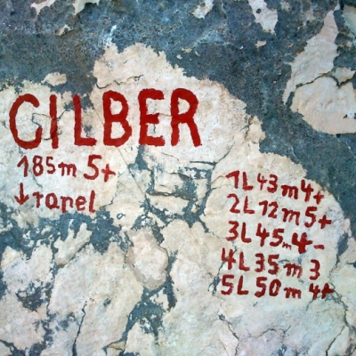 Marca de inicio de la vía Cilber